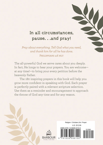 Pause and Pray 180 Encouraging Devotional Prayers for Women