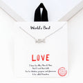 Dainty World's Best MIMI necklace: Silver