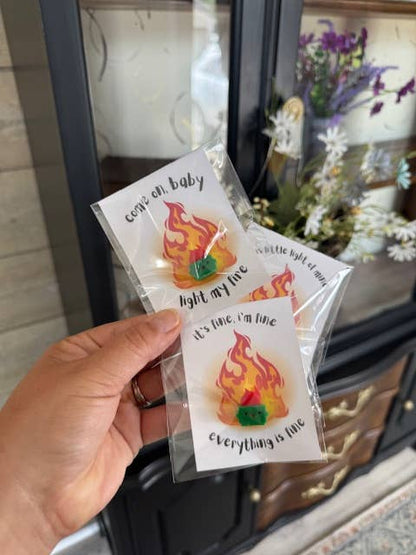 Dumpster Fire Miniature