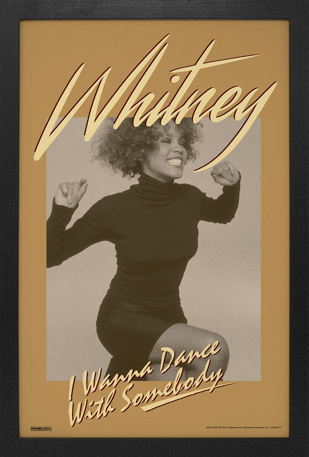 Whitney Houston - Dance-Excited Framed Print