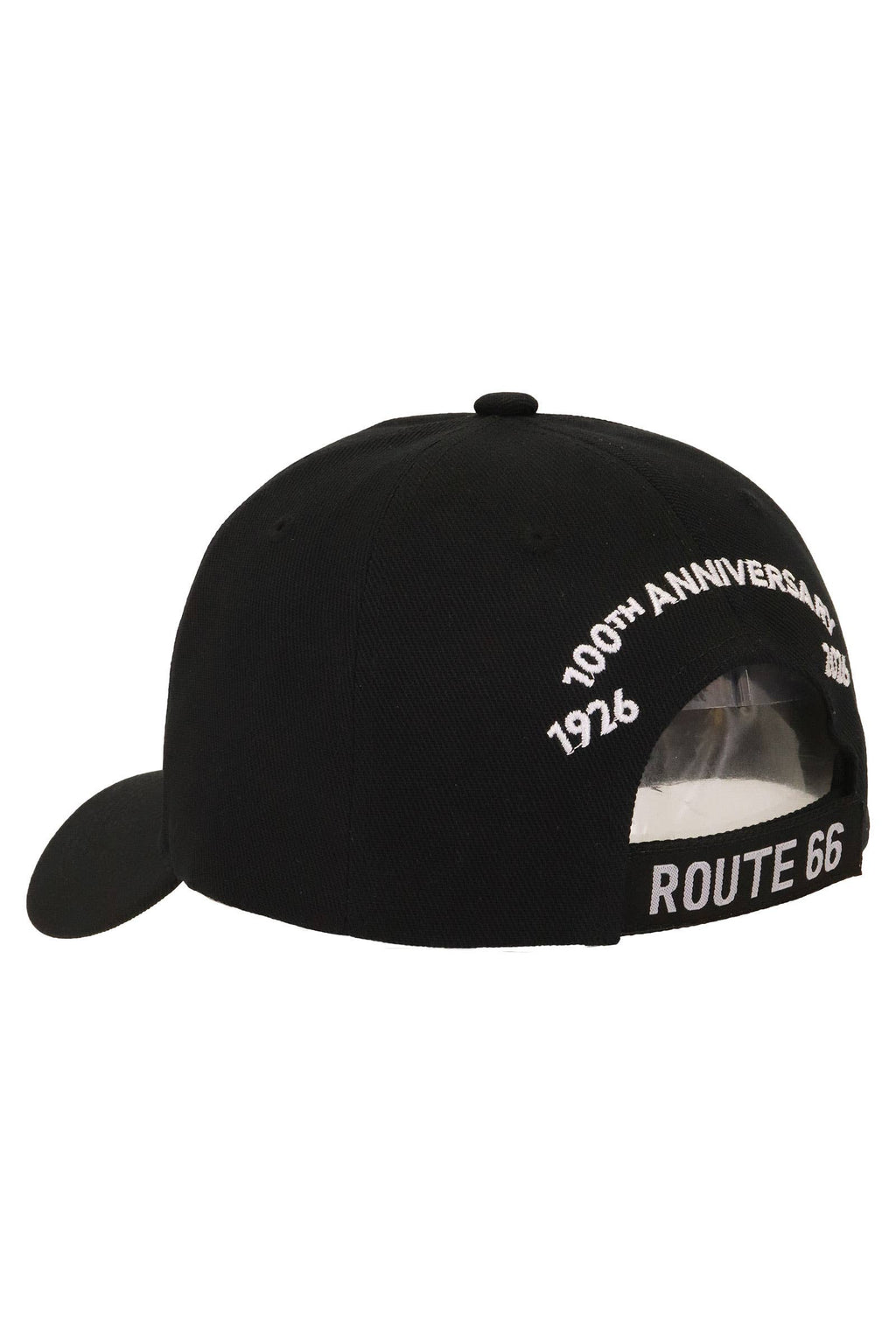 Route 66 License Plate Baseball Cap - 100th Anniversary: BLACK / ONE SIZE