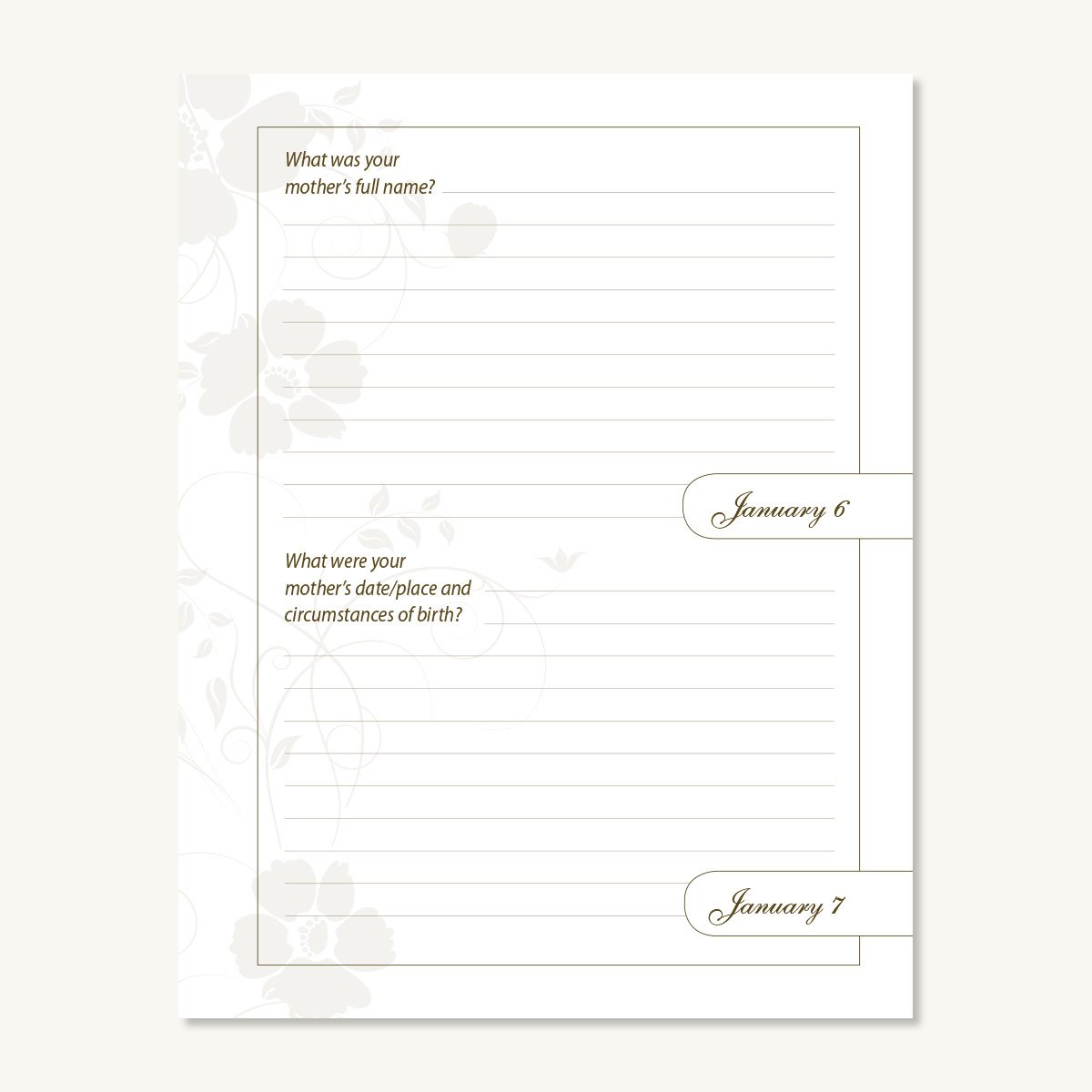Grandma, Tell Me Your Memories Hardbound Book/Journal