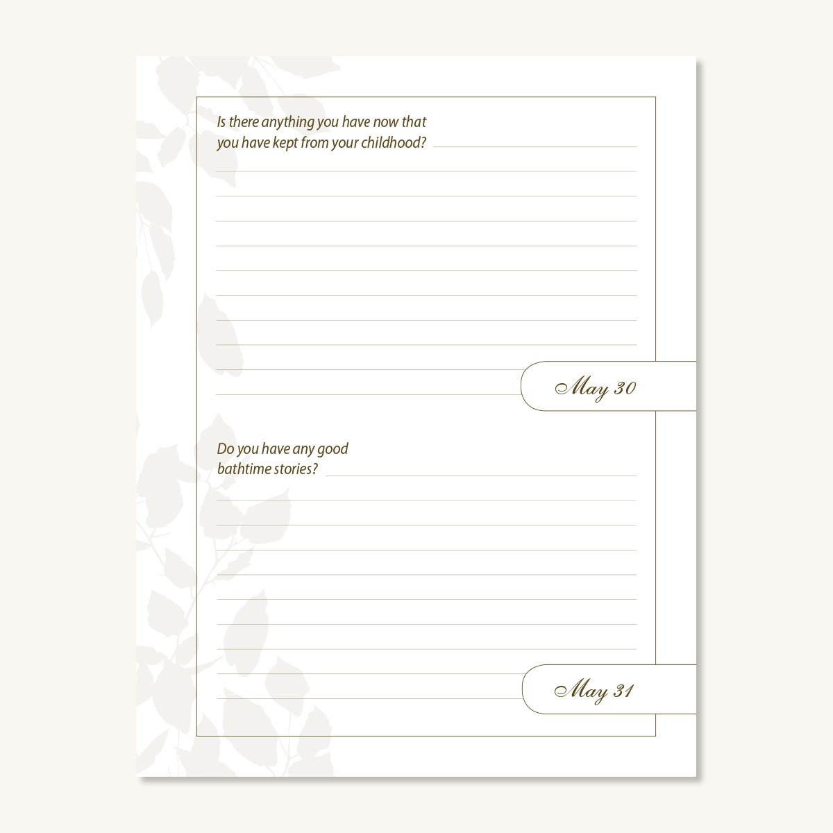 Grandpa, Tell Me Your Memories Hardbound Book