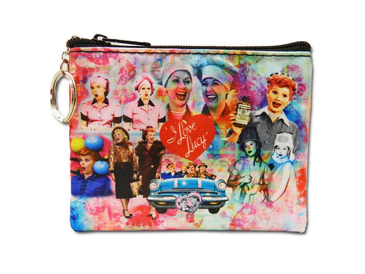 Lucy Collage Purse Keychain