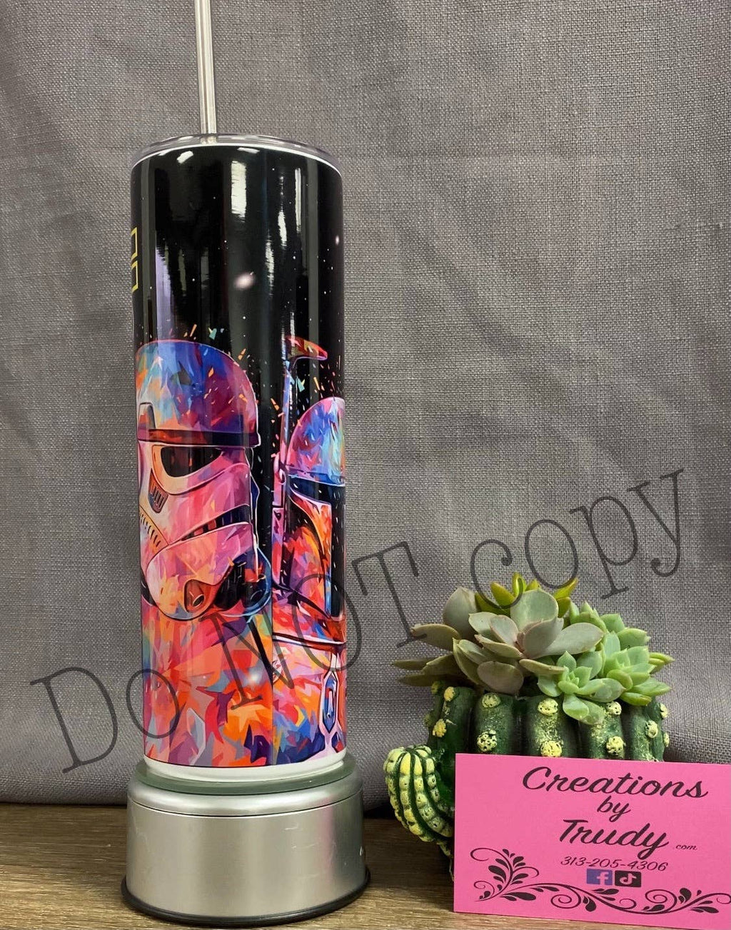 Star Wars Watercolor Characters- Stainless Steel Tumbler: 15oz