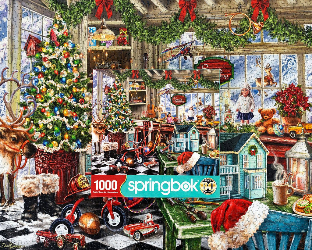 Santa's Workshop 1000 Piece Jigsaw Puzzle