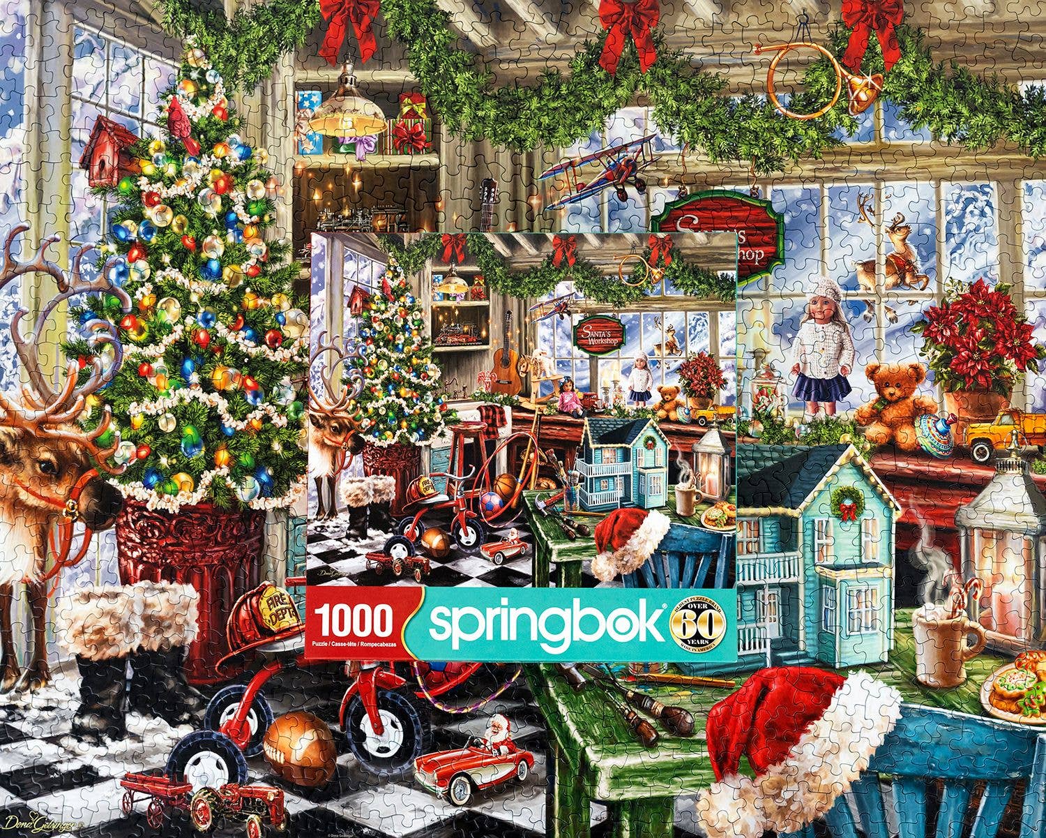 Santa's Workshop 1000 Piece Jigsaw Puzzle