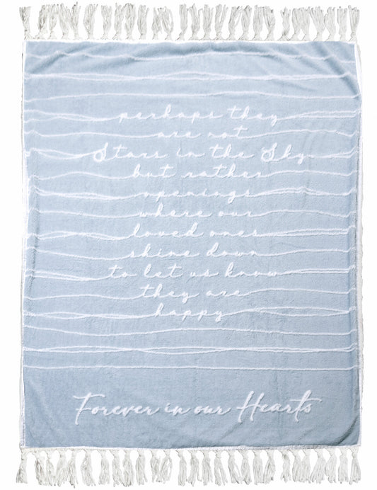 Forever In Our Hearts Inspirational Plush Blanket
