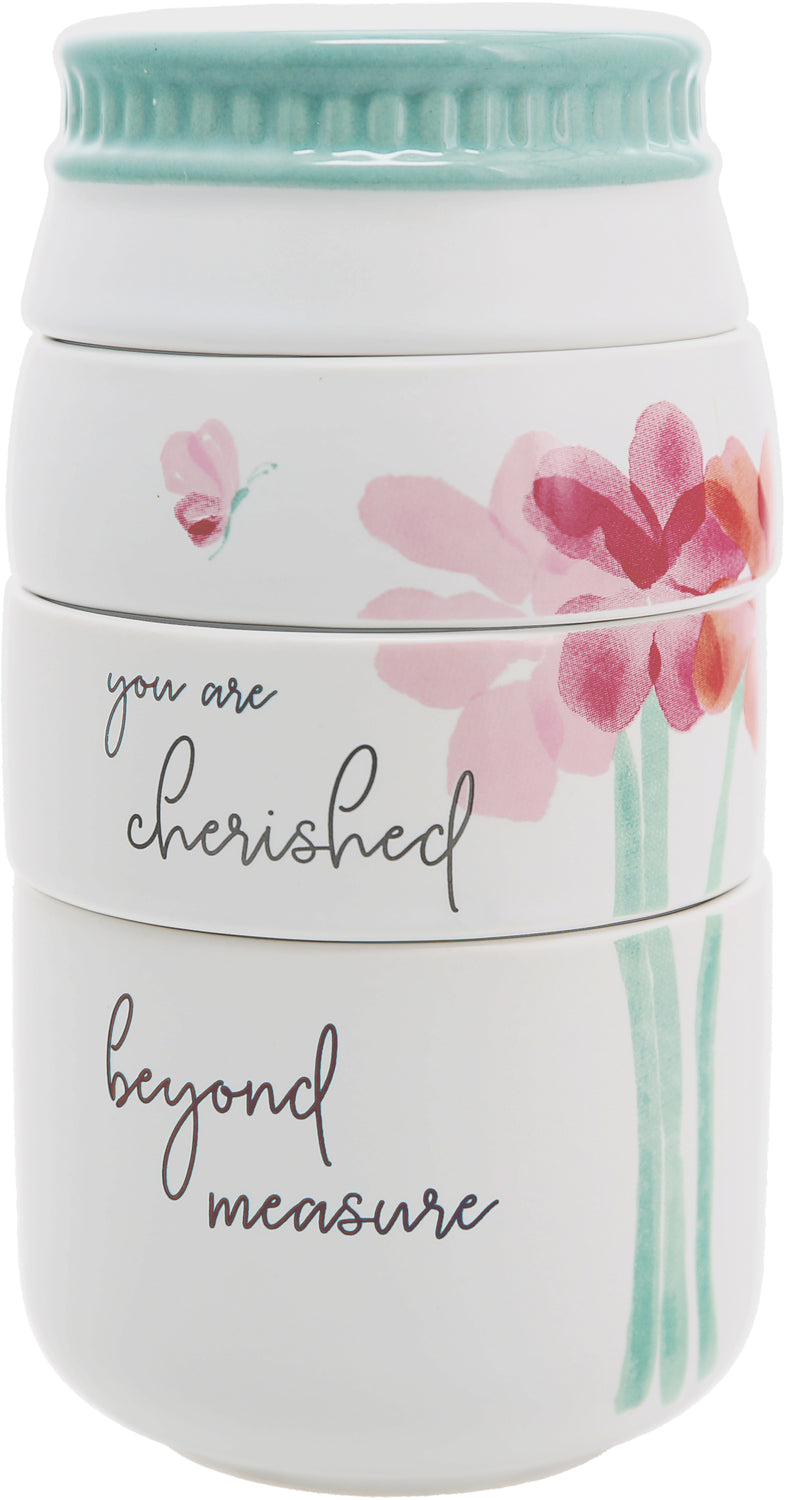 You Are Cherished Beyond Measure Stacked Measuring Cups