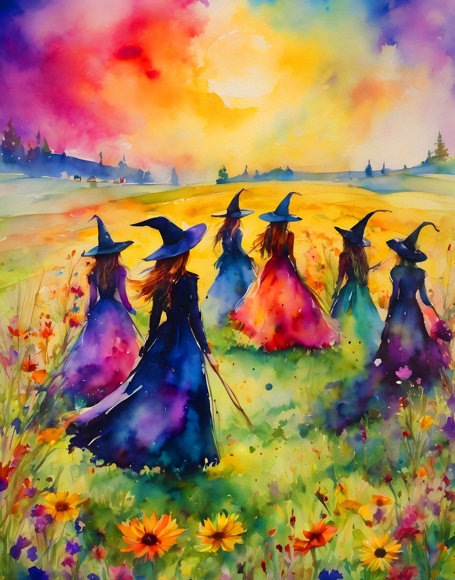 Witches Gathering 500 Piece Jigsaw Puzzle