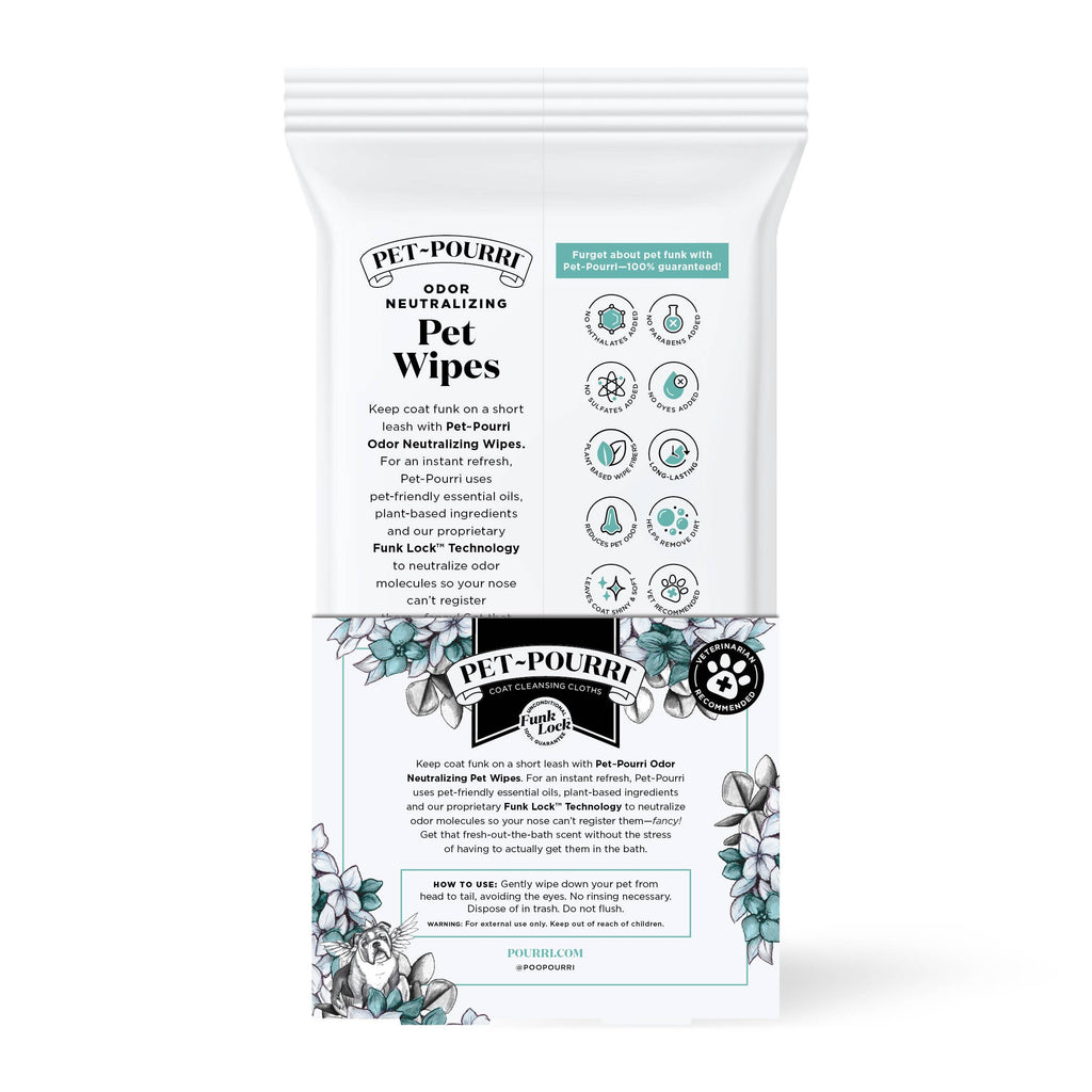 Pet Coat Wipes - 50ct - Pawsitively Fresh Scent
