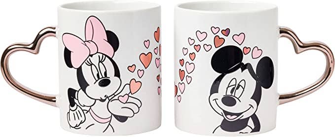 Minnie & Mickey 14oz Ceramic Mug Set