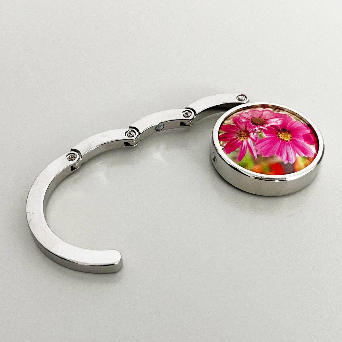 Purse Hook Hanger, Foldable Handbag Table H: Sunflower