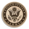 United States Army Seal Coaster - Maple Wood
