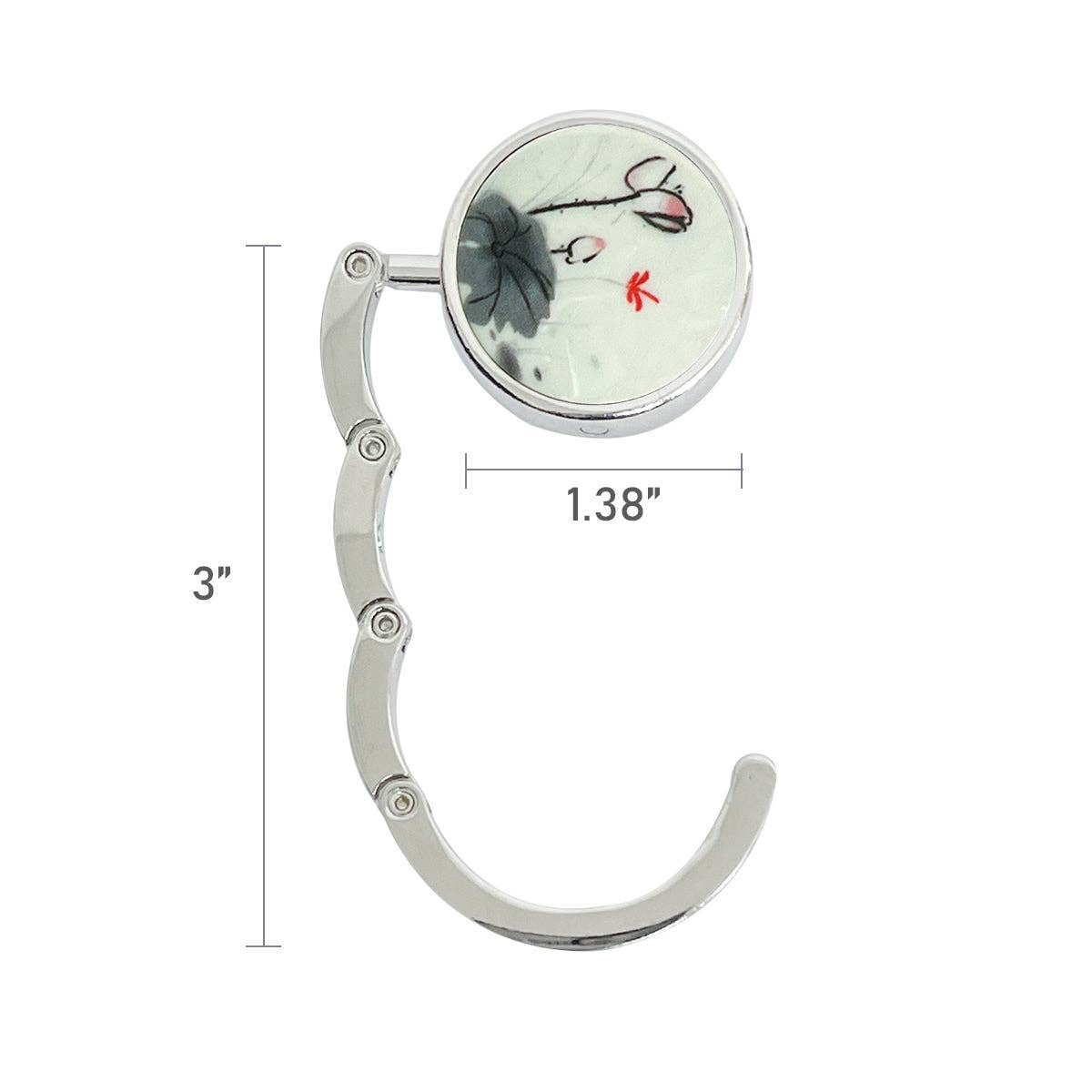 Purse Hook Hanger, Foldable Handbag Table H: Sunflower