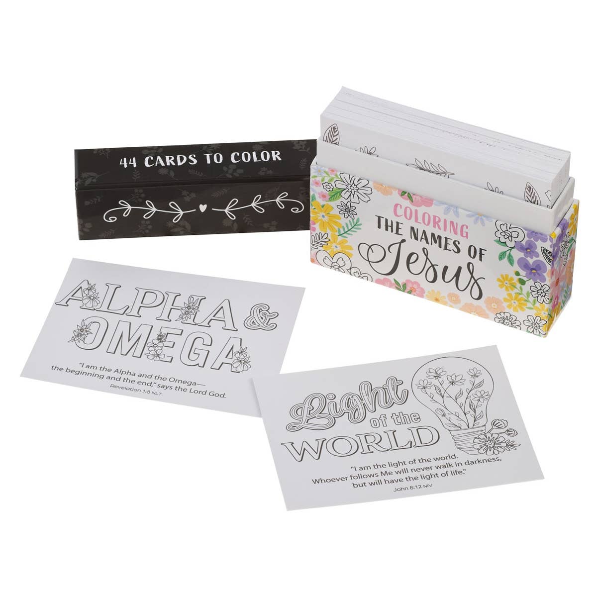 Coloring The Names of Jesus Coloring Cards