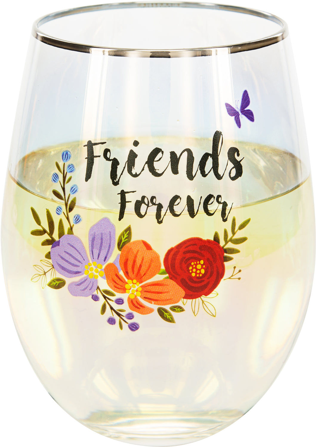 Friends Forever Stemless Wine Glass