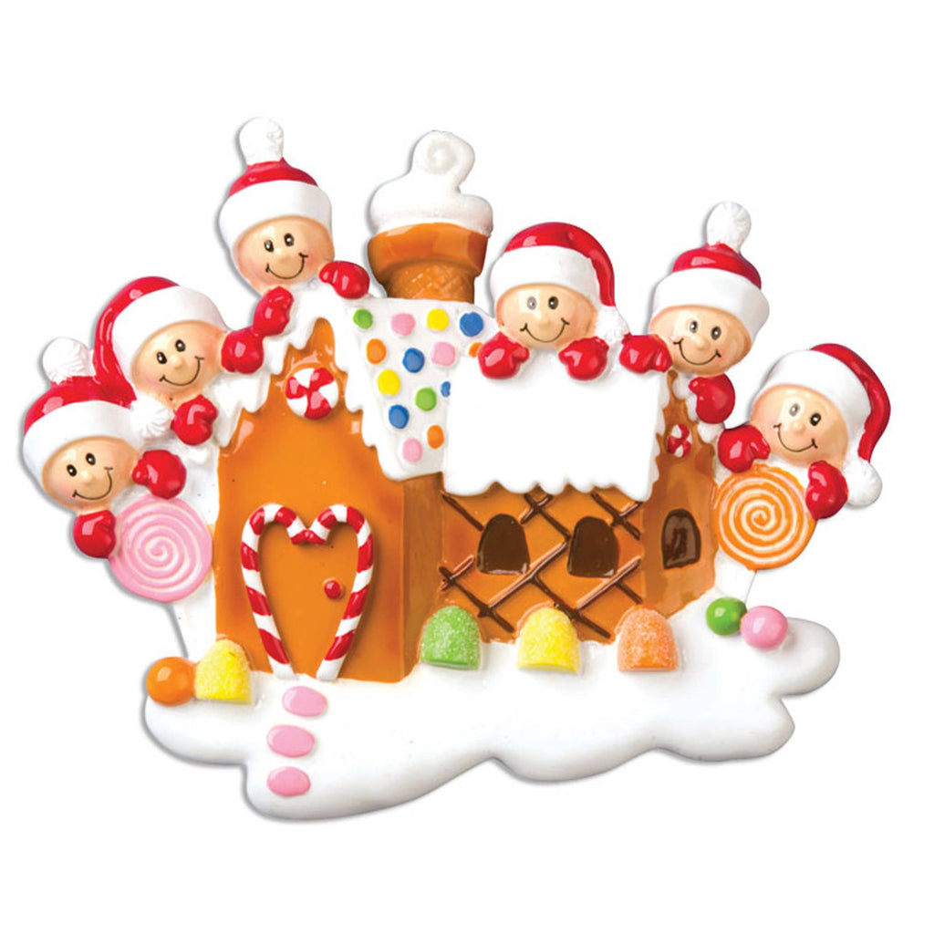 Gingerbread House Family Personalized Ornament
