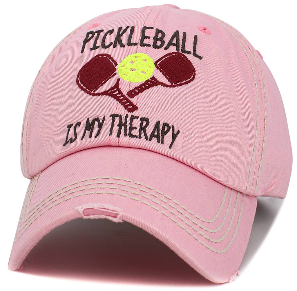 Pickleball Washed Vintage Pink Ballcap