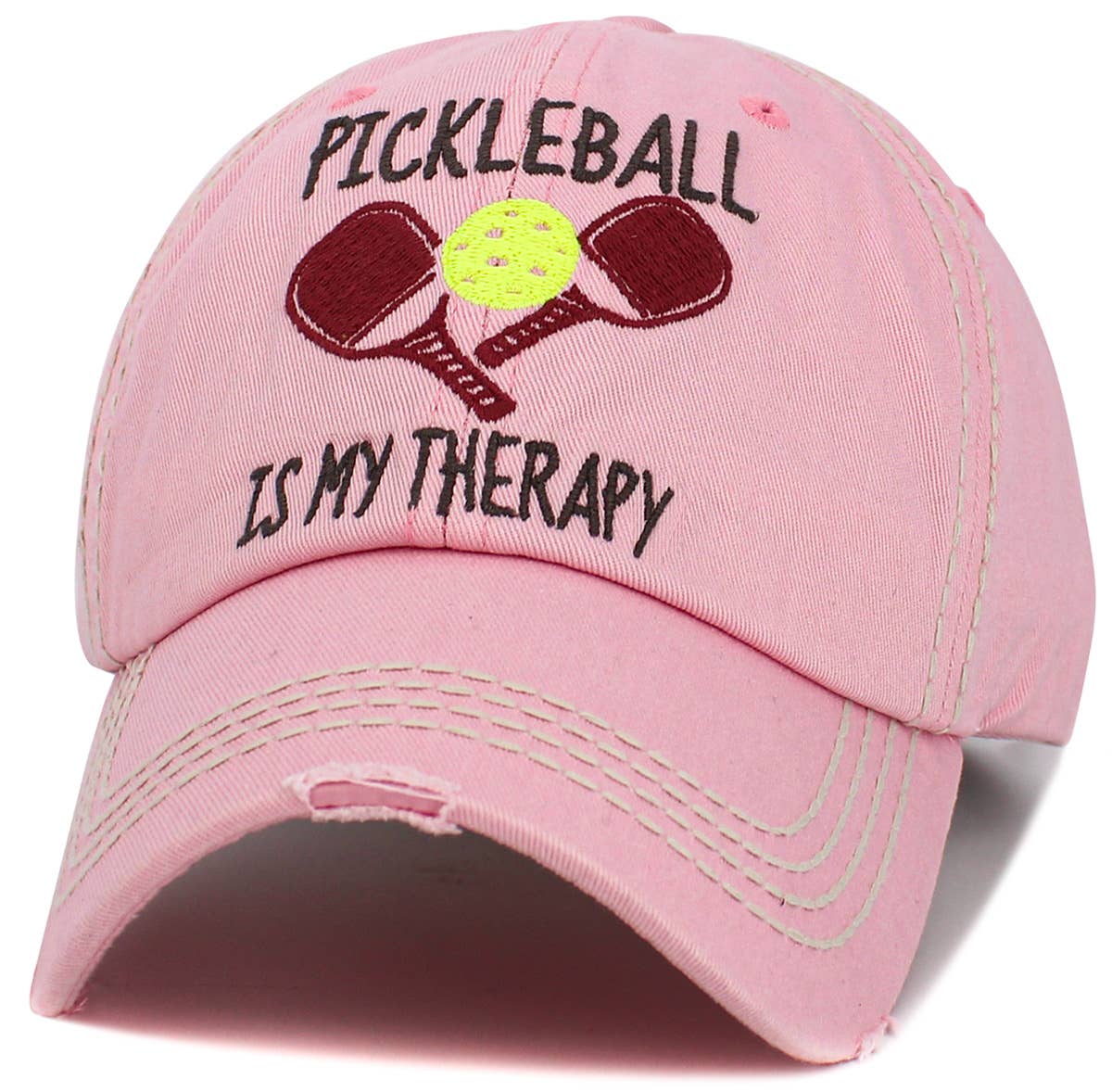 Pickleball Washed Vintage Pink Ballcap