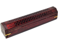 Wooden Coffin Red Incense Burner