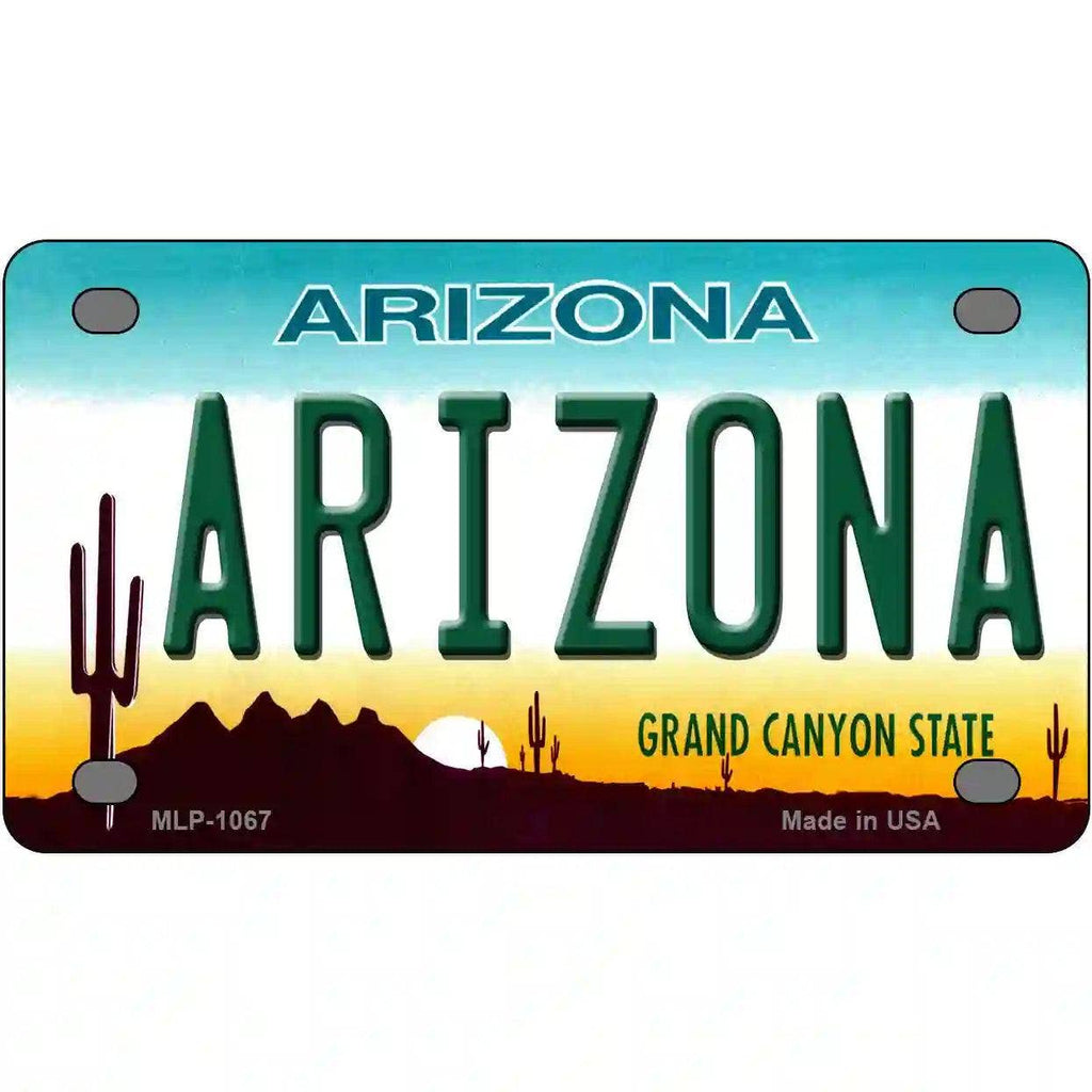 Arizona Novelty Metal License Plate: 12" x 6"
