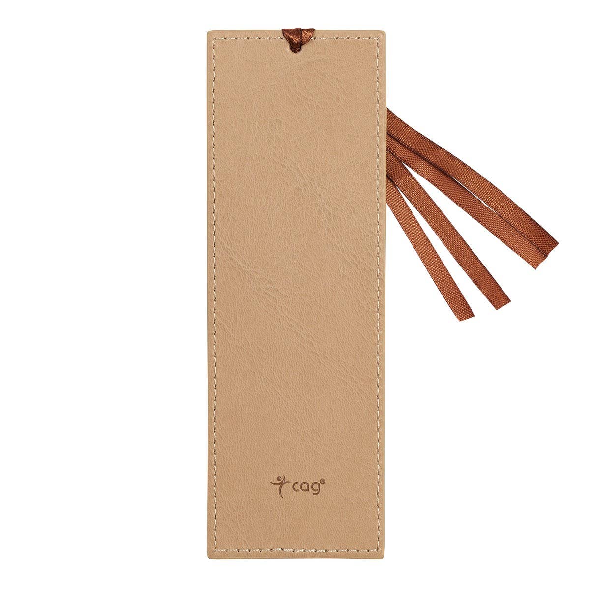 Footprints Faux Leather Bookmark