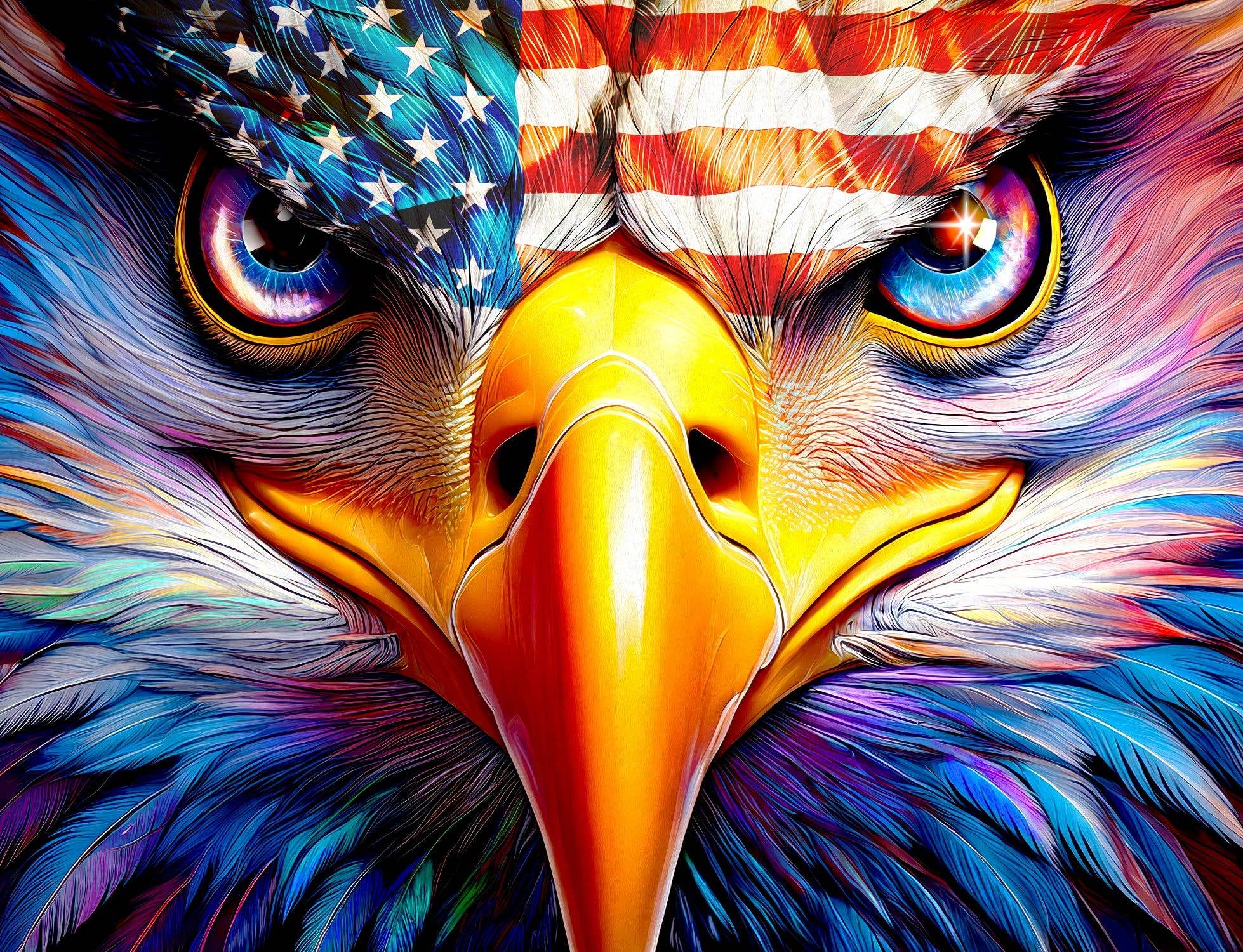 Springbok Puzzle - Amerian Eagle 1000 Piece Jigsaw Puzzle