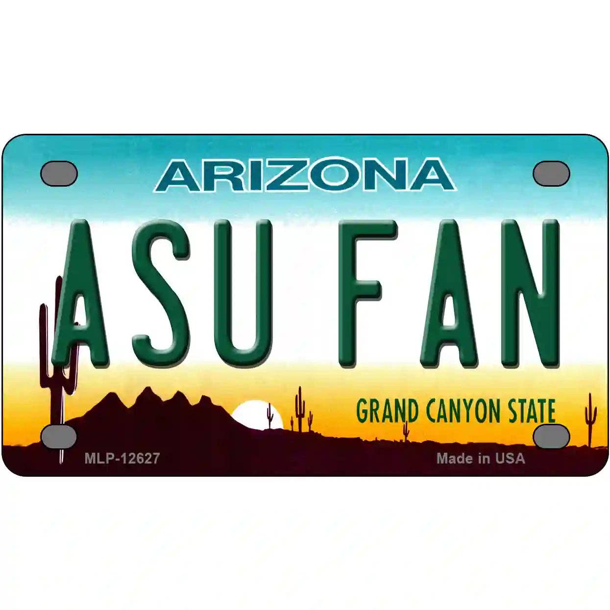 Arizona State Fan Novelty Metal License Plate
