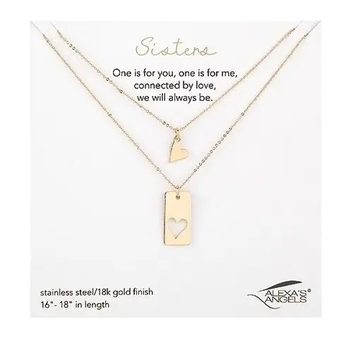 Sisters Gold Necklace Set