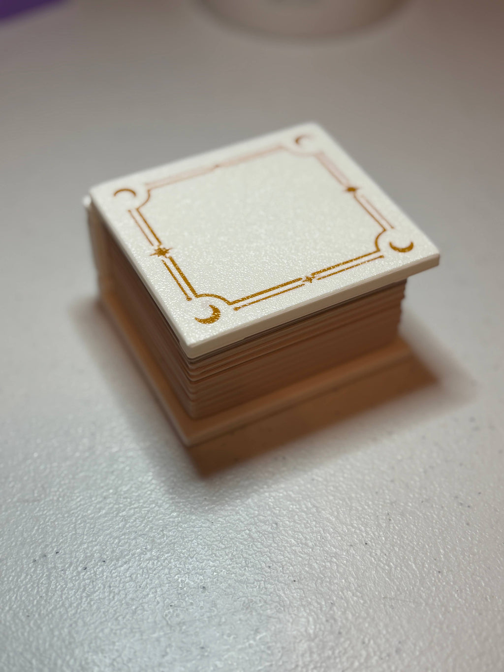 Book Shaped Trinket Box: Moon (blue)