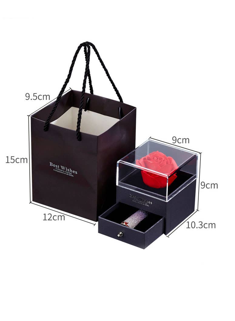 Luxury Delicate Rose/Soap Jewelry Box