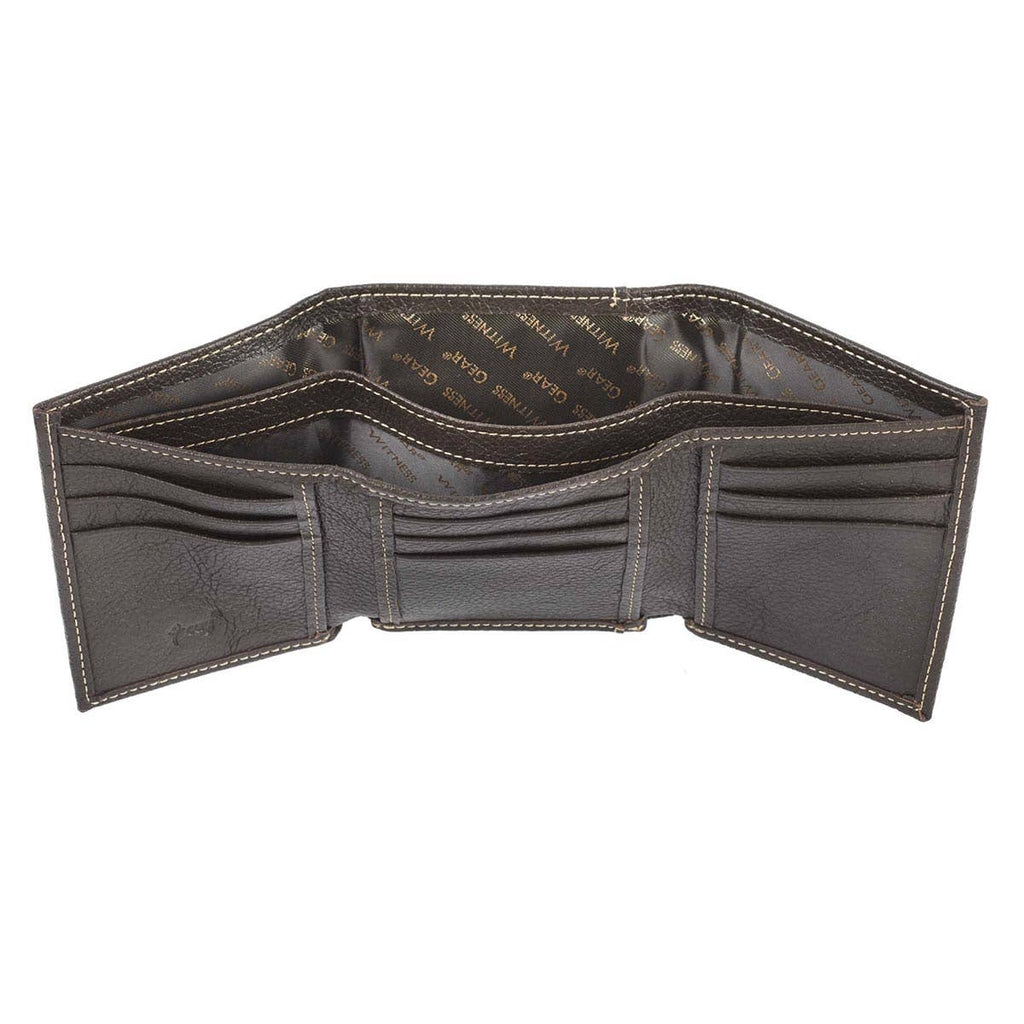 Crosses Badge Leather Wallet
