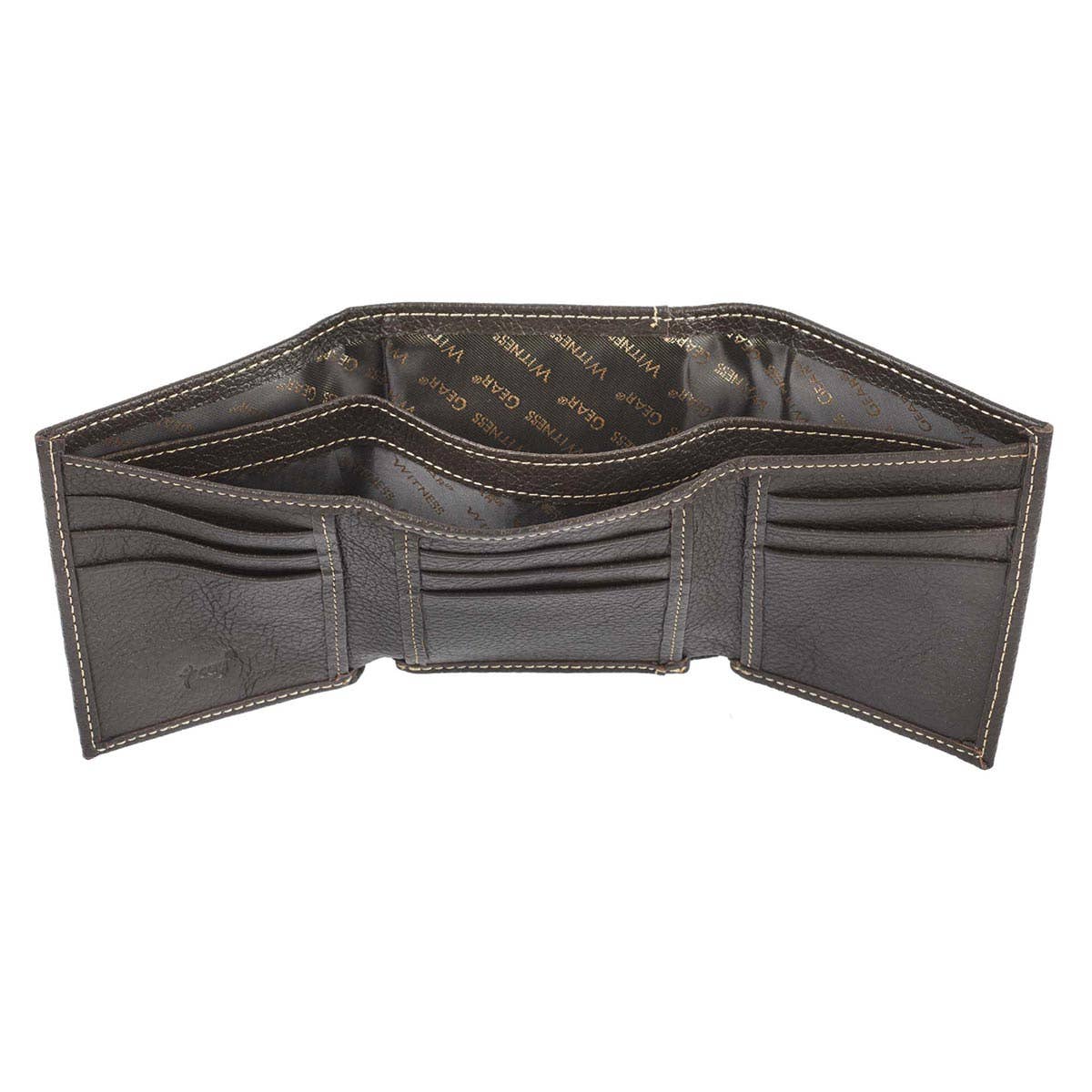 Crosses Badge Leather Wallet