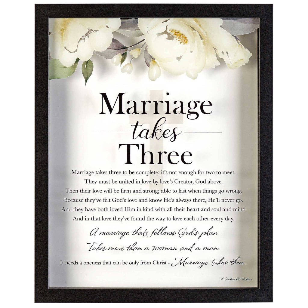 Marriage Takes Three Wall Decor