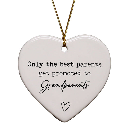 Only The Best Parents Get Promoted To Grandparents Keepsake Ornament
