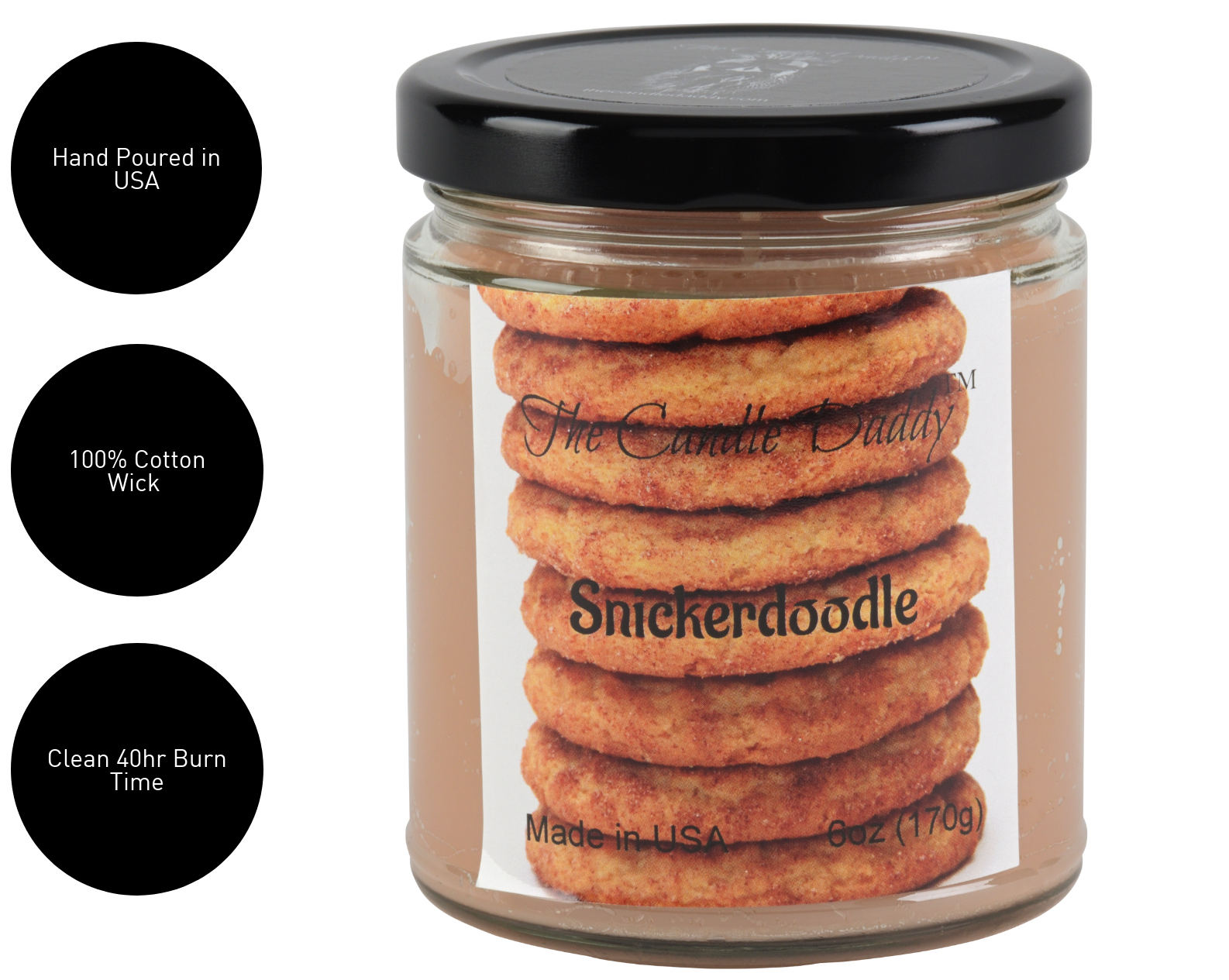 Snickerdoodle Cookie Scented Jar Candle