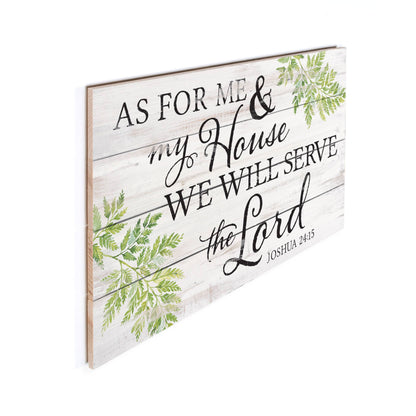 As For Me & My House We Will Serve The Lord Pallet Décor