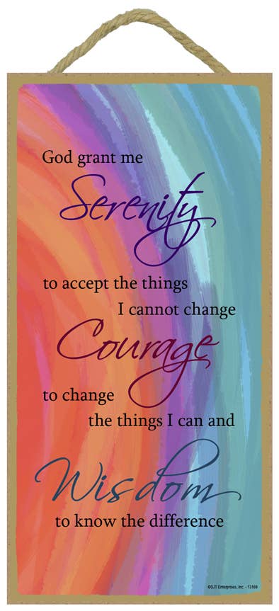 God Grant Me Serenity Plaque