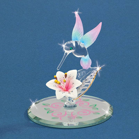 Glass Hummingbird Figurine