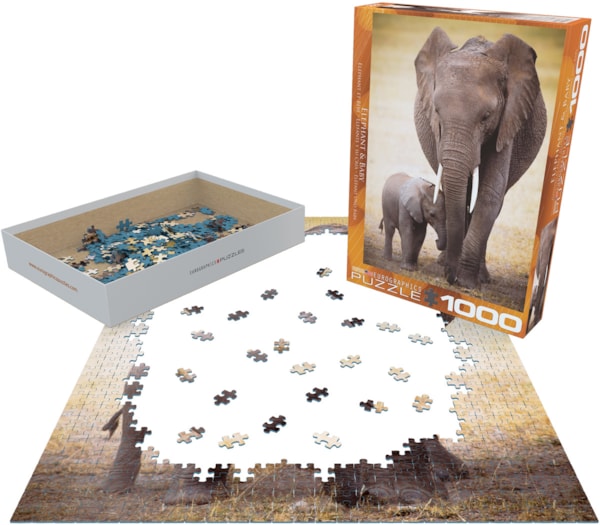 Elephant and Baby Puzzle