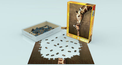 Giraffe Mother's Kiss Puzzle