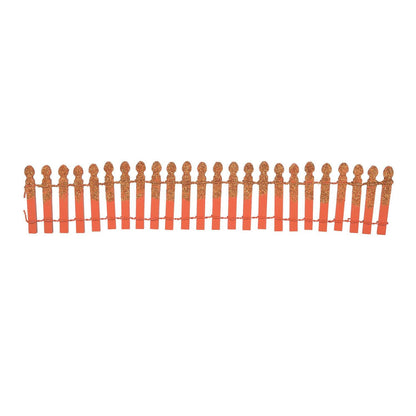 Pumpkin Orange Glitter Fence Accessory