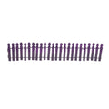 Ghoulish Purple Gllitter Fence Village Accessory