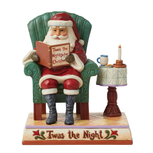 A Christmas Tradition Jim Shore Santa Reading Figurine