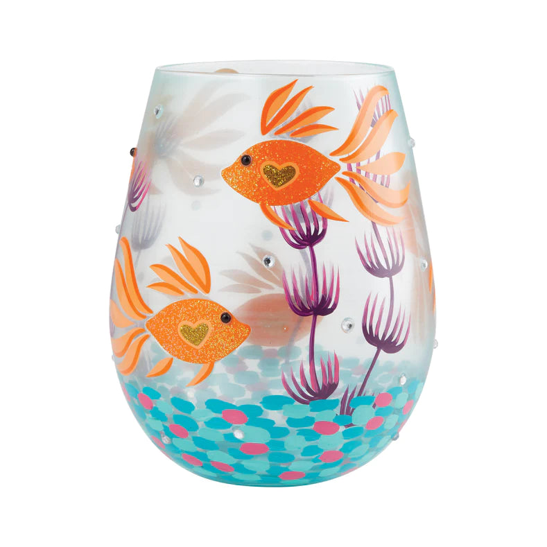 Turquoise Waters Lolita Stemless Wine Glass