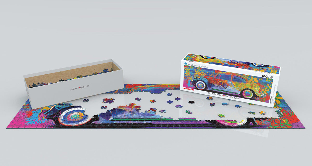 VW Beetle Splash Panoramic Puzzle