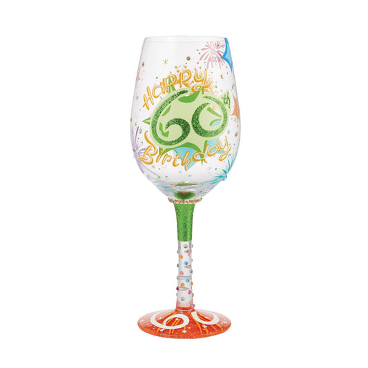 Happy 60th Birthday Lolita Wine Glass