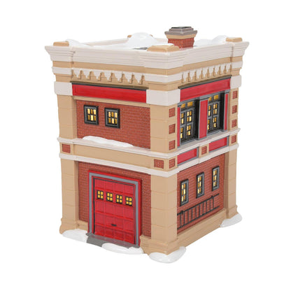 Department 56 Snow Village Engine 223 Fire House