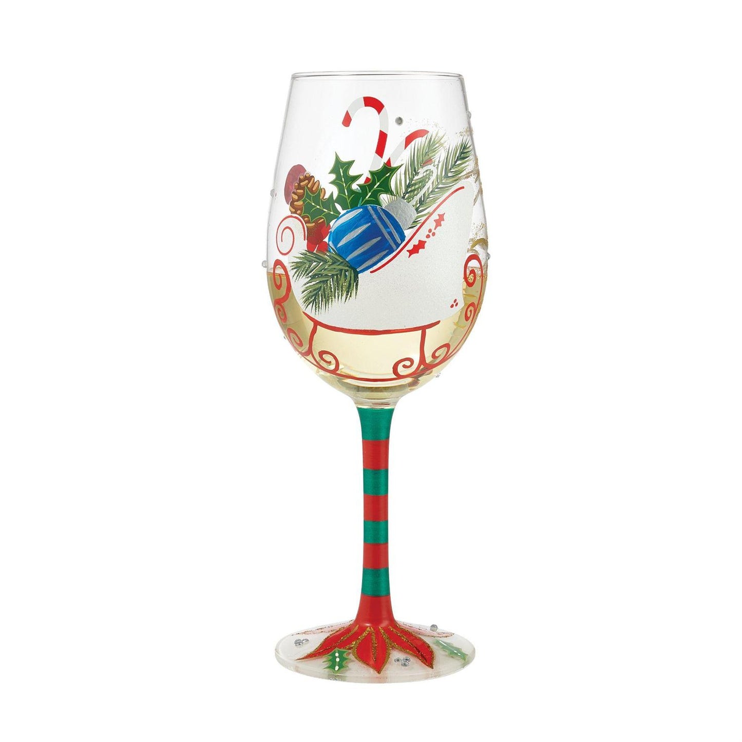 Holiday Wishes Lolita Wine Glass